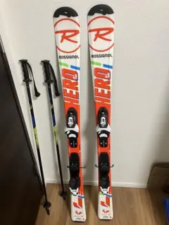 ロシニョール　スキー板　hart ストック95センチ　セット品