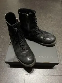 Portaille レースアップブーツ ブラック