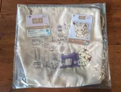 一番くじ ポケピース E賞 トートバッグ H賞 ワッペンチャーム