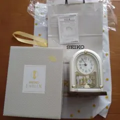 SEIKO EMBLEM 電波時計　2025年11月10日購入保証書あり