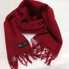 ★美品　カシミア100%赤マフラー