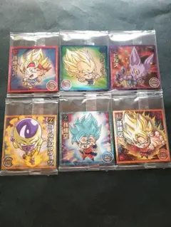 ドラゴンボール　超戦士シールウエハース　6枚セット