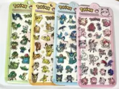 ポケモン　3Dシール　ステッカー　全4種類セット