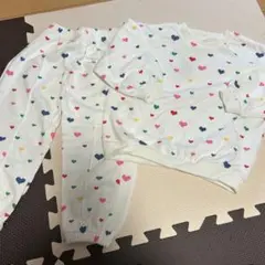 カラフル　ハート柄　スウェット