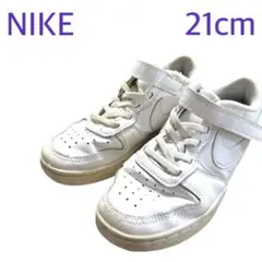 【NIKE】 スニーカー　コートバーロウ　ホワイト　運動靴　白　21cm ナイキ