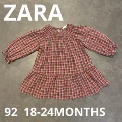 ZARA 92 18-24MONHS 長袖ワンピース