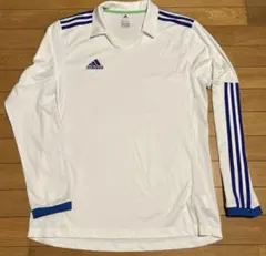 adidas 長袖ポロシャツ ホワイト