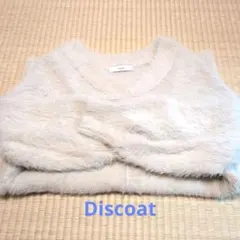 Discoatオフホワイト長袖ニット
