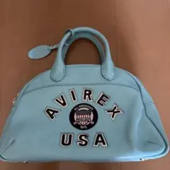 AVIREX 水色 ハンドバッグ