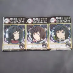 鬼滅の刃 推し隊士バッジコレクション 冨岡義勇 ＡＢＣ３点セット