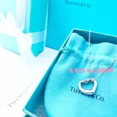 新品未使用　Tiffany　オープンハートネックレス　ピンクサファイア