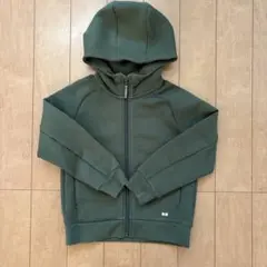 ユニクロ　オリーブグリーン フード付きパーカー　キッズ120㎝