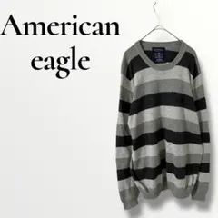 American Eagle アメリカンイーグル　ストライプニットセーター Mのサムネイル
