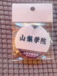 山梨学院バッチ。春の選抜おめでとう！