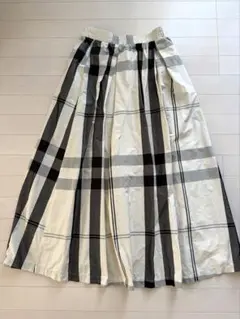 チェック柄フレアスカート