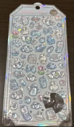 ボンボンドロップシール　フローズン　みずいろボンボン