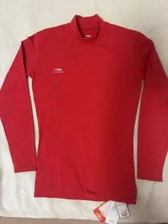 TIGORA 赤 長袖ハイネックシャツメンズ スポーツインナー