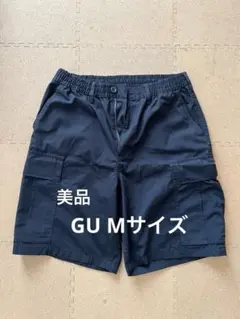 GU メンズ　ハーフパンツ　黒　Mサイズ