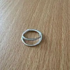 シルバー オープンリング ピアス(片耳用)