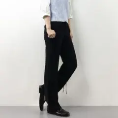 SNIDEL スナイデル サイドリボンスリットパンツ ブラック タグ付き未使用品