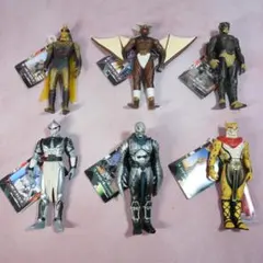 ライダー怪人シリーズ　仮面ライダークウガ・アギト　怪人　タグ付きソフビ　6体
