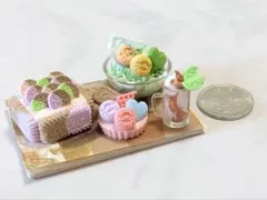 ミニチュアスィーツ　ロータスハートマカロンスィーツセット