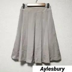 ୨୧ アリスバーリー 7号 フレアスカート 膝丈 ピンクベージュ 上品 チャック