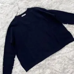 SLOBE IENA 23年 ネイビー コットンニット