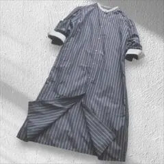 A DAY IN THE LIFE シャツワンピース パールボタン フリーサイズ