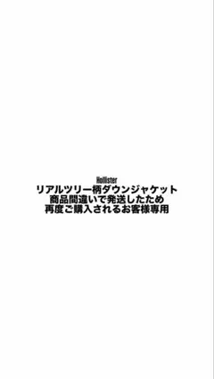 Hollister ダウンジャケット リアルツリー