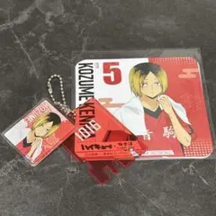 ハイキュー!! 極楽湯 ラクスパ 銭湯錠風キーホルダー コースター 孤爪研磨