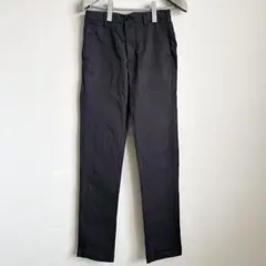 美品 ユニクロ スリムフィットチノ W73 ダークグレー 春コーデ