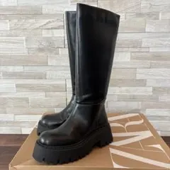 ♡3時間限定お値下げ‼︎♡ZARA厚底ブラックロングブーツ