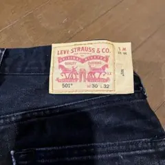 LEVI'S 501 ブラックデニム W30 L32