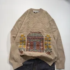 LANVIN Studio ウールニット セーター 総柄 デザインニットのサムネイル