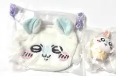 ちいかわ おかお巾着 ソフビフィギュア うさぎなモモンガ