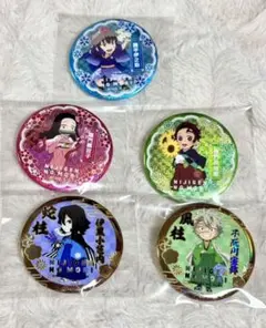 S*o様 鬼滅の刃　缶バッジ　5種セット　伊黒　伊之助　実弥　炭治郎　禰豆子