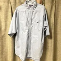美品】ノースフェイス パープルレーベル 半袖 シャツ NT3110N 白
