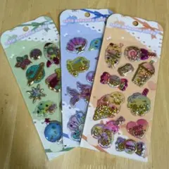 キューティぷくぷくキャンディシール　シャカシャカシール　３種類セット