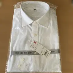 UNIQLO スーパーノンアイロンシャツ Lサイズ ホワイト長袖