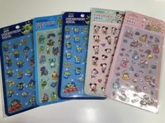 【正規品】ディズニー ぷくぷくシール 5枚セット