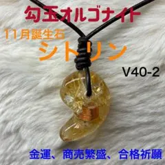 白蛇抜け殻入】オルゴナイトの守護勾玉＊金運スペシャル／まがたま 