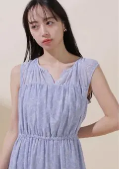 ジルバイジルスチュアート プリントティアードワンピース