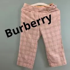 バーバリーブルーレーベル ノバチェック柄 クロップドパンツ 38 S相当