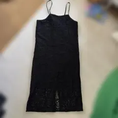 CPCMブラック レース キャミワンピース