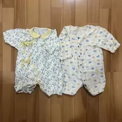 ロンパース　カバーオール 50㎝ 60㎝ 新生児　長袖　薄手