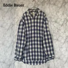 エディーバウアー　長袖チェックシャツ　カジュアル　コットン100%