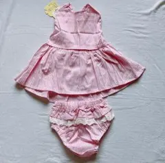 ワンピース ベビー 女の子 90 セットアップ パンツ ピンク 可愛い 夏 韓国