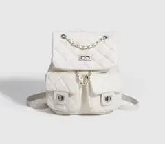 SHEIN DHOLIC キルティングチェーンバッグ ホワイト