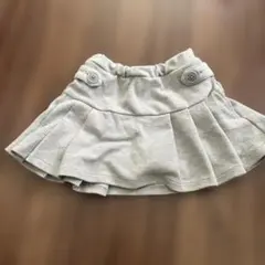 petit main グレー プリーツスカート